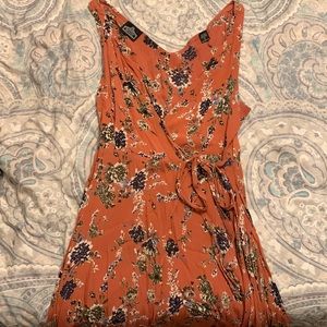 Floral wrap dress